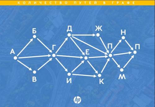 На рисунке – схема дорог, связывающих пункты А, Б, В, Г, Д, Е, Ж, И, К, Л, М, Н, П. Сколько существу