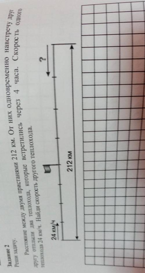 Другу отплыли два теплохода, которые встретились через 4 часа. Скорость одного Расстояние между двум