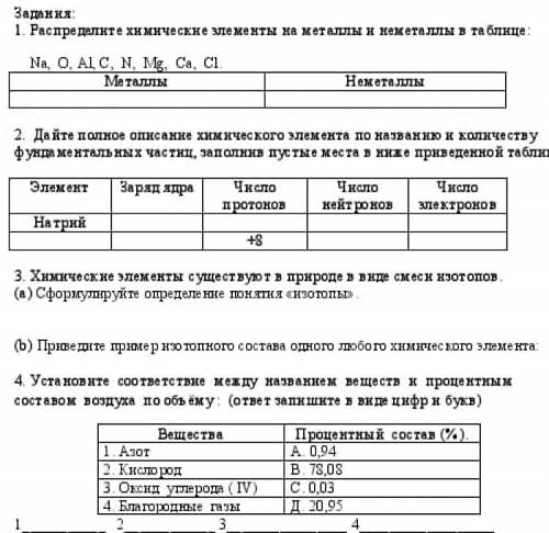 2. Дайте полное описание химического элемента по названию и количеству фундаментальных частиц, запол