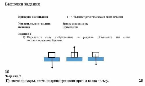 1)Определите силу изображенные на рисунке. Обозначьте эти силы соответствующими буквами. 2)Приведи п