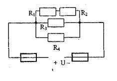 R1= 6 ОмR2= 2 ОмR3= 40 ОмR4= 10 ОмU= 160 В