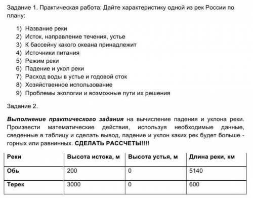 с практической работой по географии ​