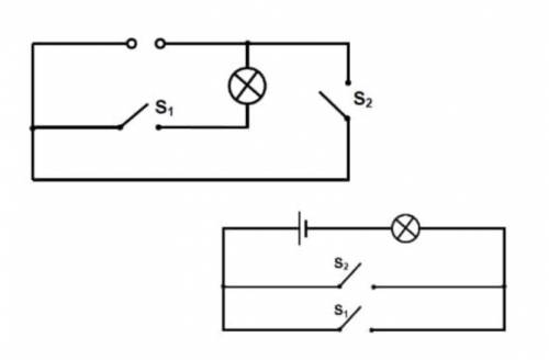 с электрическими цепями! Что происходит на первой и второй схемах