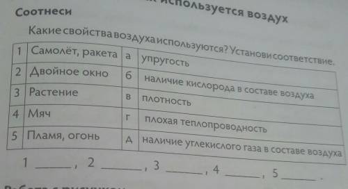 Какие свойства воздуха используется установи соответствие первое самолет ракета второе двойное окно