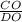 \frac{CO}{DO}