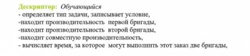 Одна бригада может выполнить заказ за 4 часа,а другая-за 6 часов.За какое время могут выполнить зака