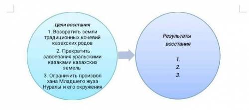 Исходя из цели Запишите результат Восстания у меня соор​