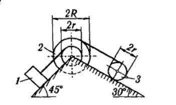 Для заданной механической системы определить ускорение груза 1, применяя уравнение Лагранжа 2 рода.