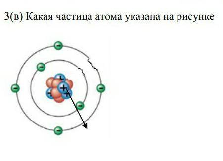 Какая частица атома указана на рисунке?​