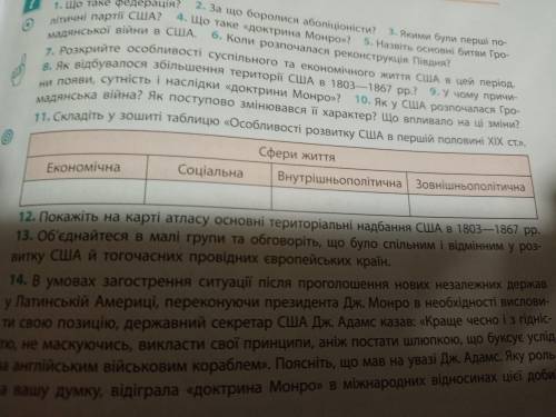 Гісем,МартинюкВсесвітня історія 9клас, таблиця, ів,13парагроф