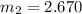 m_{2} =2.670