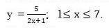 Найди область определения функции на промежутке 1)y=5/2x+12)1≤x≤7​​