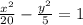 \frac{x^{2}} {20}-\frac{y^2}{5}=1