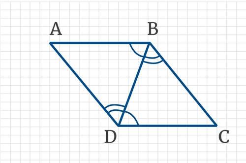 На рисунке изображены треугольники ABD и BCD. По какому признаку, используя данные рисунка, можно до