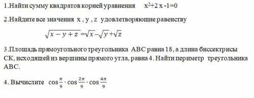 Олимпиада 10 класс (Математика)