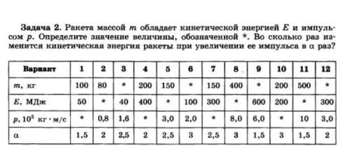 с физикой, задача, 4 вариант нужно