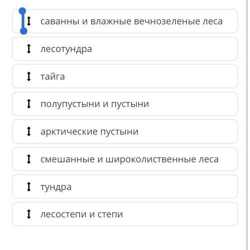 ￼￼расположи природные зоны северной Америки в порядке распространения