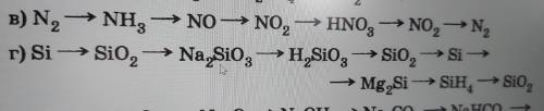 Напишите уравнения реакций, соответствующие таким преобразованиям под буквой Г