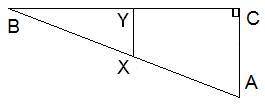 Известно, что Δ ABC ∼ Δ XBY CВ = 30 см, ИксY= 2 см, А С= 10 см. Расчеты YB ! YB - это см