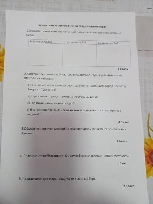 Мне нужно скочно 2 задание Работая с синоптической картой, внимательно изучив условные знаки, ответь