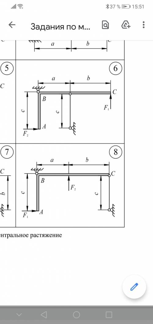 Абсолютно жесткий брус, показанный на рис. 3.1, нагружен внеш- ними силами F1 и F2, закреплен шарнир