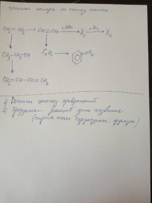 Очень нужно решить все превращение сделать, получается 7 реакций.