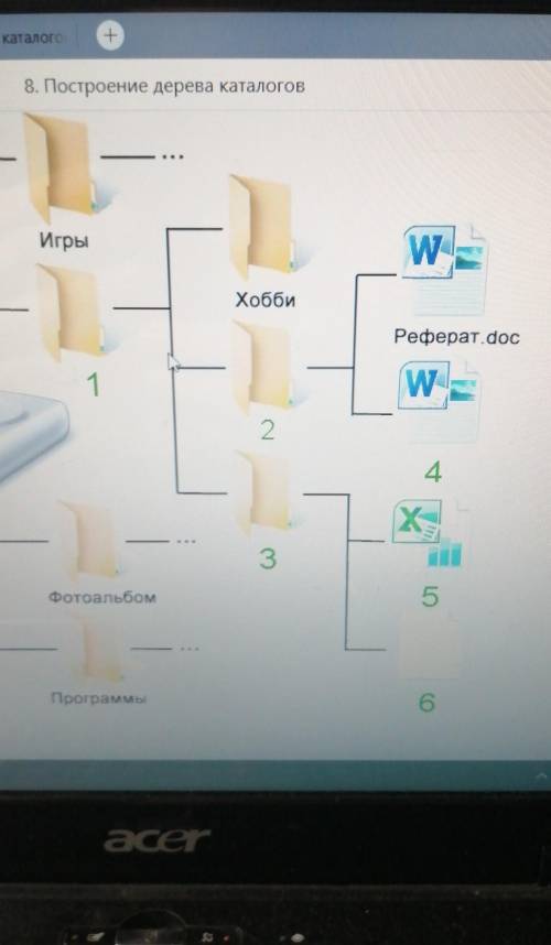 постройте дерево каталога C:. Главное/Образование/Математика C:Главное отчёты год. xls C:главное отч