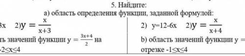 Только 2 нужен , где у=12-6х и у=х/х+4 ​