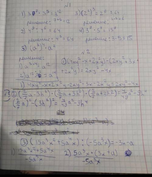 это на 2 минуты , решать ничего не надо . задание : в каком задании есть разложение многочисленна на