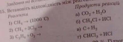 Установите соответствие между реагентами и продуктами реакции.