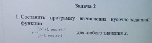 нужно составить программу по инфе 9 класс.​