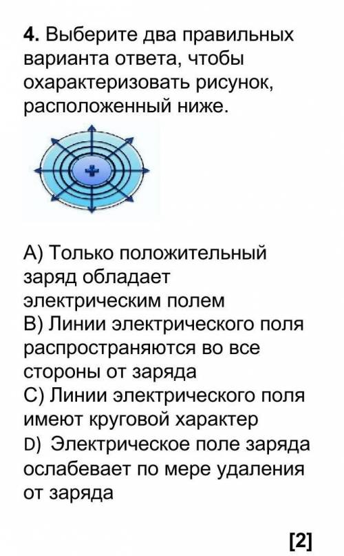 4. Выберите два правильных варианта ответа, чтобы охарактеризовать рисунок, расположенный ниже. A) Т