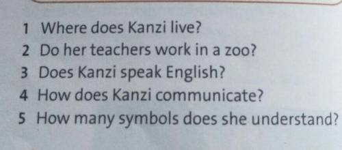 With symbols Yes, she does. In the USA. No, they don't. 200 With the alphabet.150 No, she doesn't. Y