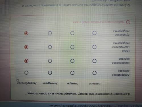 Установите соответствие между государствами и их провителями На выбранные варианты ответа не смотри