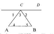 Дано: l=70o, 2=50o i АВ║СD. Знайти: 3, 4, та 5