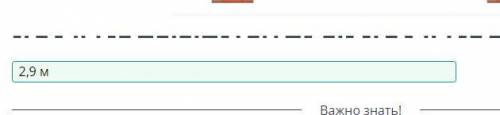 ответы которые могут быть: 2.5м 2.9м 3.1месли что уже решила.
