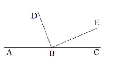 Из вершины развѐрнутого угла АВС (см рис.) проведены два луча ВD и ВЕ так, что ∠АВЕ = 154 , ∠DВС = 1