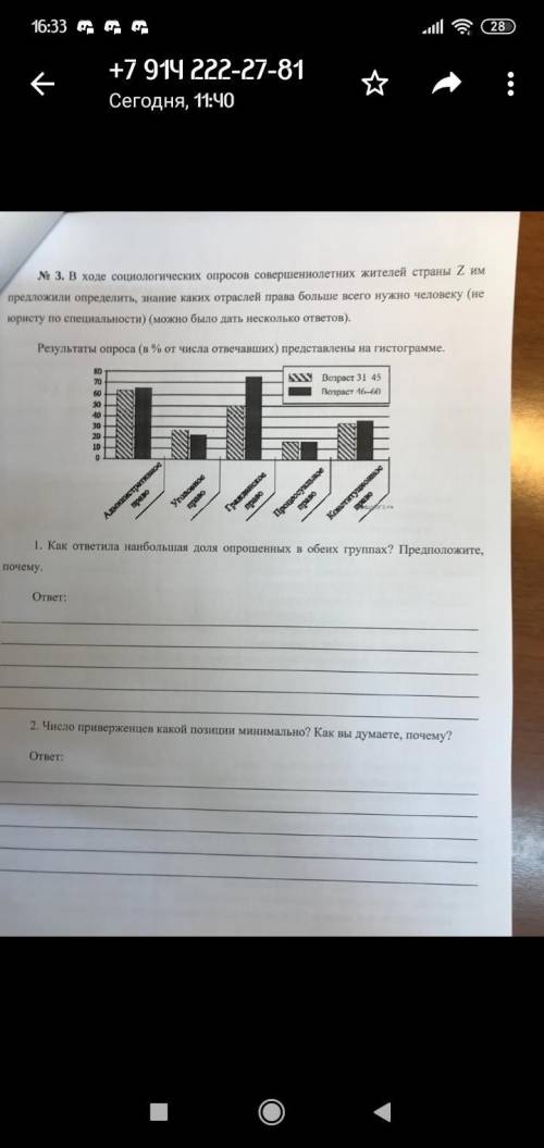 Как ответила наибольшая доля о в обеих группах? Предположите, почему. 2. Число приверженцев какой по