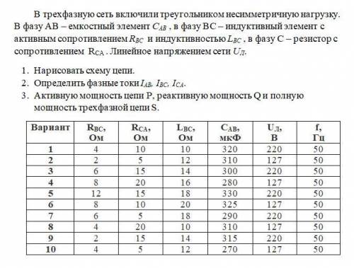 Задание по физике, вариант 5