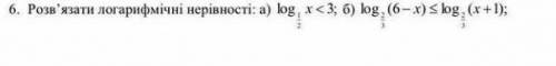 Логарифмічні нерівності,розвяжіть на листку