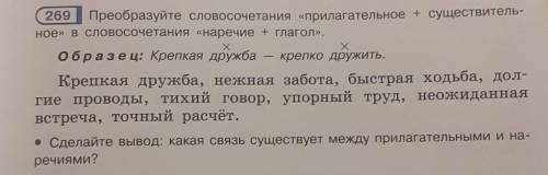 Русский язык 7 класс рыбченкова номер 269