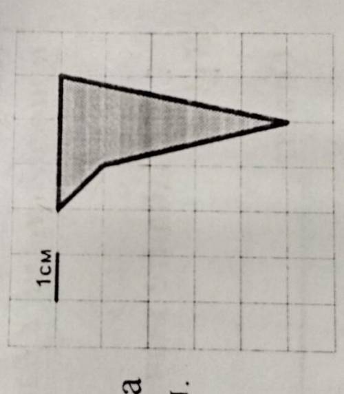 Найдите площадь данной фигуры. Сторона 1-й клетки=1 см​