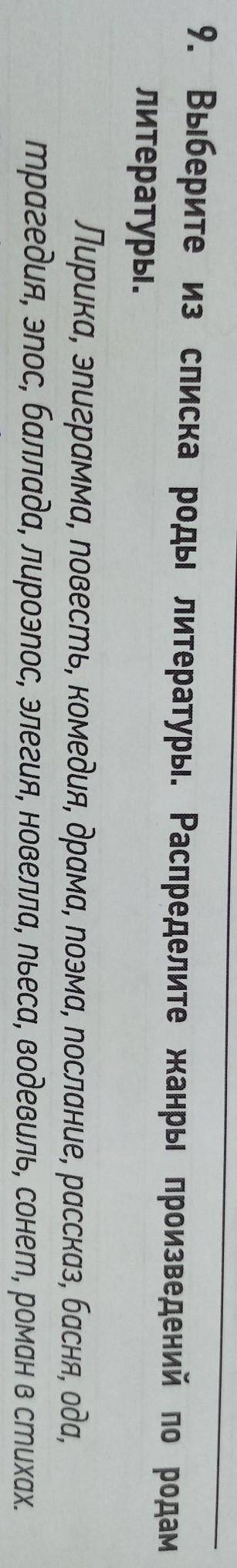 выберите из списка роды литературы распределите жанры произведений по родам литературы. Лирика, эпиг