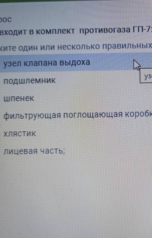 Что входит в комплект противогаза гп-7​