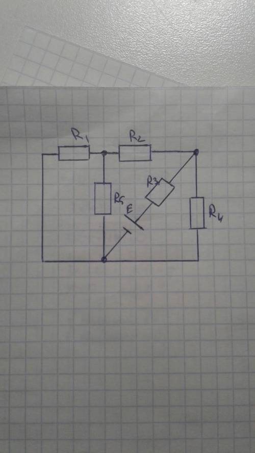 определите эквивалентное сопротивление цепи и тока в каждом сопротивлении если R1=3ом R2=2.8ом R3=1о