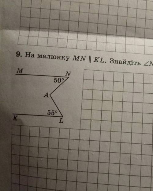 На малюнку МN//KL знайдіт NAL ​