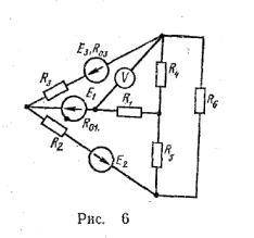 Определить эквивалентное сопротивление цепи относительно выводов АВ. 2) Ток в каждом резисторе. 3) Н