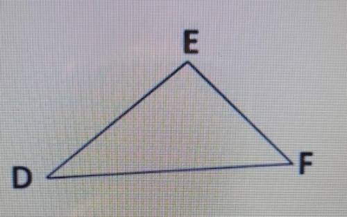 Определить вид треугольника DEF, если ∟Е наибольший, и 1) cos E=0, 2) cos E<0.​