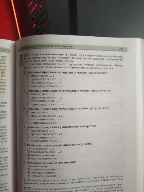 Сделать упр. 216 по русском языку