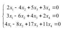 Решить систему линейных алгебраических уравнений методом Гаусса.